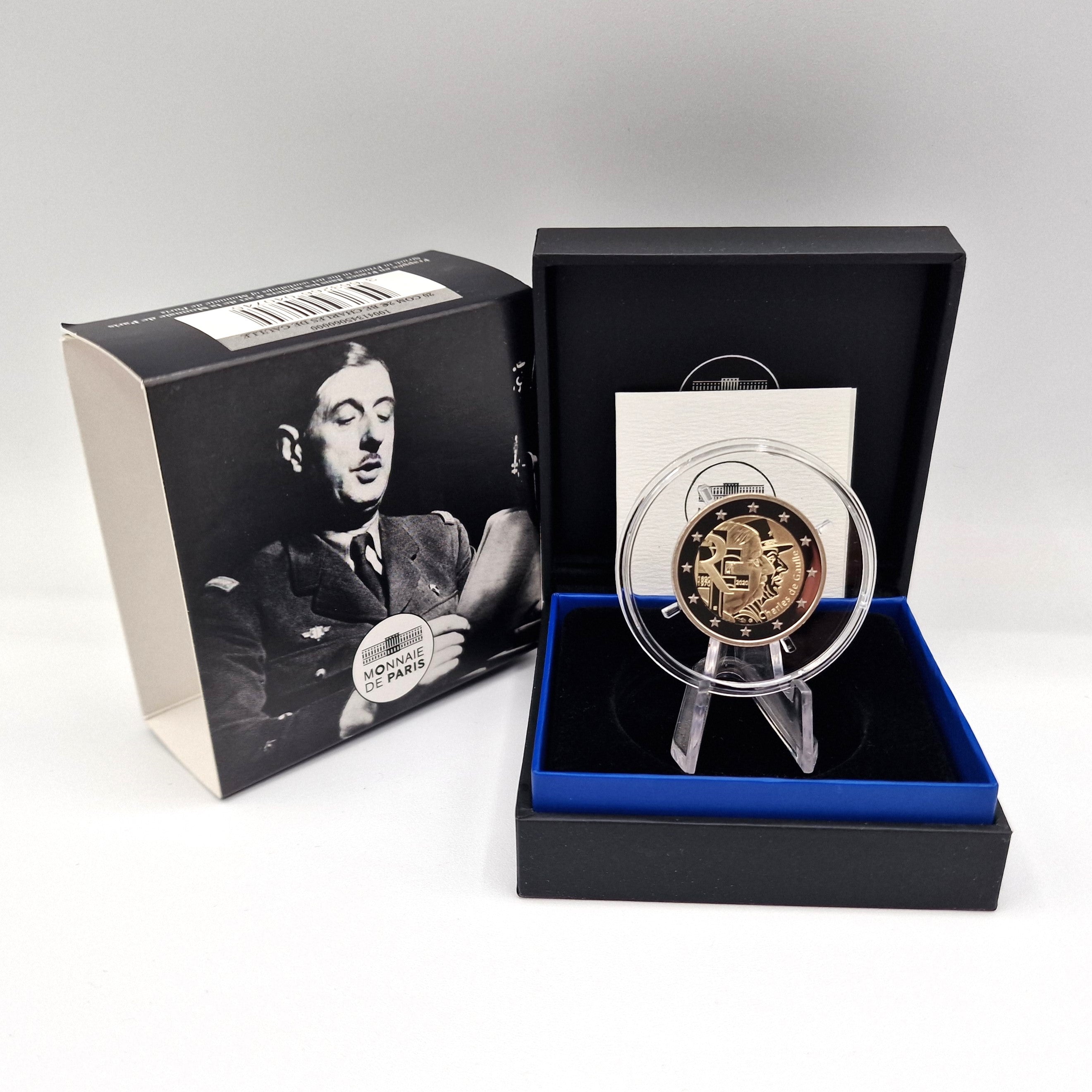 2020 Charles de Gaulle - 2€ França Proof